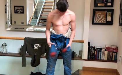 Young Straight & Horny Motorsport Racer Jack Stewart gets Manhandled & Shoots his Load!