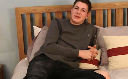Young Straight Lad Jack's Best Shoot Yet & Squirts his Big Load all Over the Place!