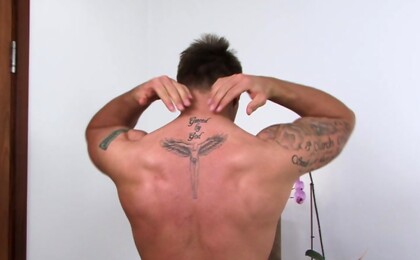 Former Royal Marine Tyler Gets Massaged and Blown by Mr Naughty UK - Lucky Dan Broughton