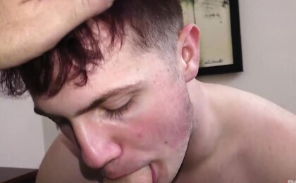 Nervous 18 Year old Gets Anal Creampie by Creepy Older Man for being Late