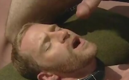 Ritual. Three muscle guys fuck.