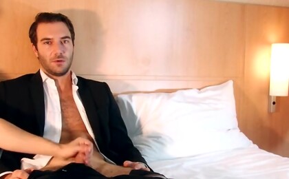 Straight Salesman Gets Serviced his Big Cock in Spite of him !