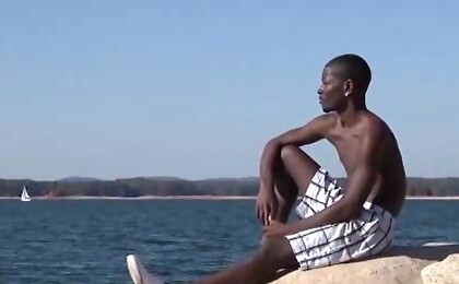 Black Rod and Pleasure Boi fucking outdoors