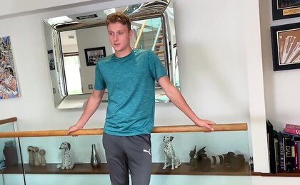 Horny Young Straight Lad Dildos his Hole & gets Manhandled & his Uncut Cock is Rock Hard!