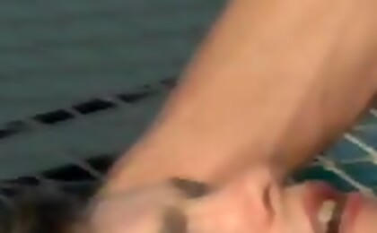 An horny stud and his young friend are fucking on the boat! 