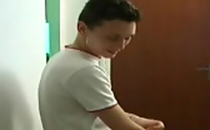 Twink in lust thinking about a friend must jerk it off hard