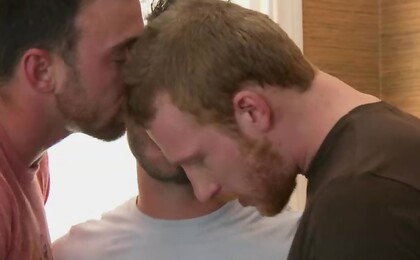 Cayden Ross plays hot horny muscle toy to Danny Harper and Sean Everett
