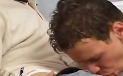 Nice gay dude gets his penis licked then fucks his friend