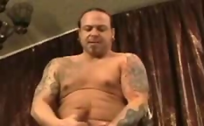 This guy like to wank his cock after smoking a cigarette!