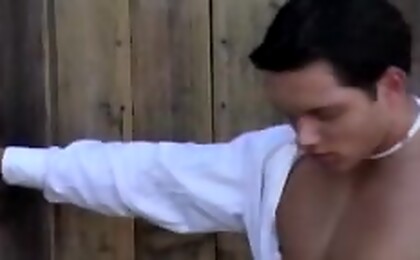 Russian soldier gets his ass fucked for special permission!