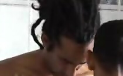 Horny Rasta Dude Fucking A Sexy Slim Man In His Tight Ass