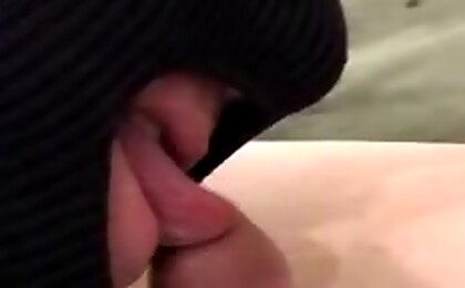 Straight guys wanking in here and one get his cock sucked