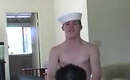 Sexy and cute military dude masturbating in this video ! 