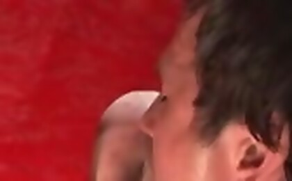 Stud havin fun with gloryhole get some good anal sex in here