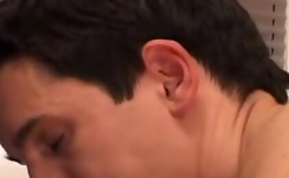 Gay Orgy with 4 guys fucking and then one gets cream pie 