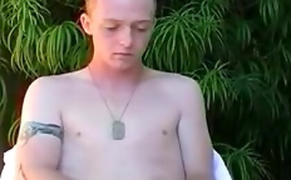 Cute Soldier Masturbates On Camera Amazingly