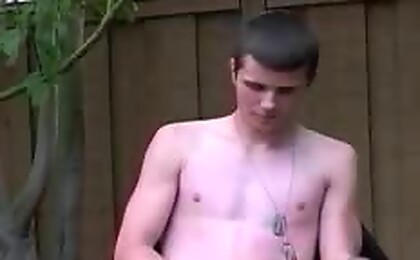 Man In Uniform Masturbates For The Camera