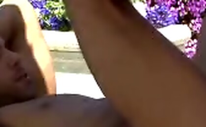 Join these 2 sexy studs for a sunny photo shoot by the pool!