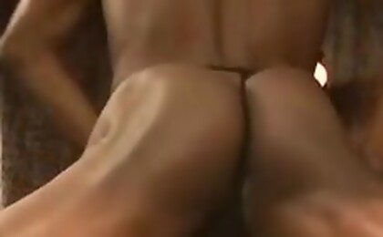 Cute stud getting some real huge black cock anal action