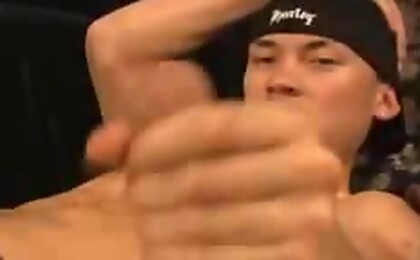 Two sexy boys in a handjob scene