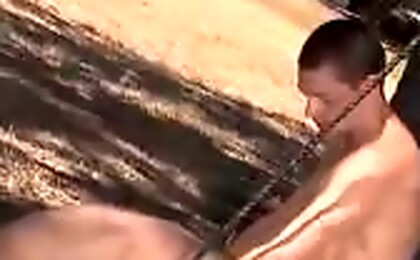 Cowboy gets his ass tore up on a swing by some horny gay