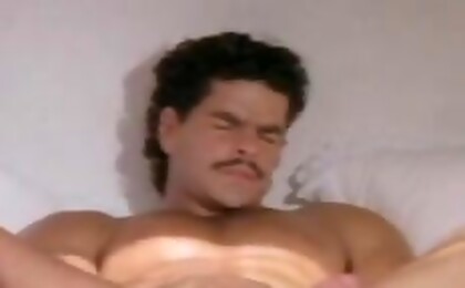 Latino deliverer wanks his big dick after sniffing panties