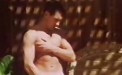Hot rod comes home & find his lover jerking off at the pool