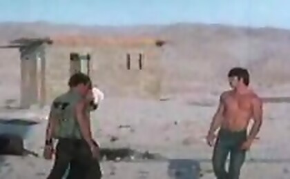 3 horny guys fooling around & sucking dicks in vintage video
