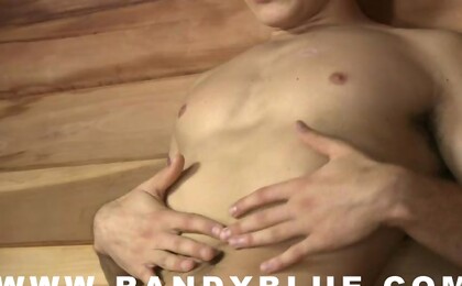 Ricky Case shares a private moment with you as he jerks his big meaty cock in a warm steamy sauna.