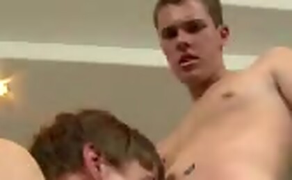 A bet is made over a game & the loser sucks other guys dick!