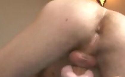 Alexx is penetrating his supple fuckhole with a long toy! 
