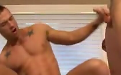 James and Nash take turns fucking Rod\\\'s tight ass and mouth!