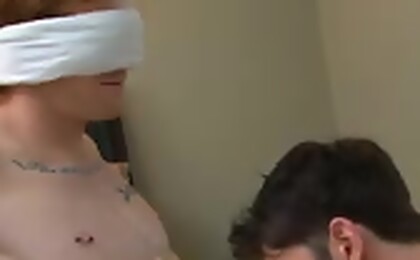 James sits calmly letting Jake do whatever he feels like! 