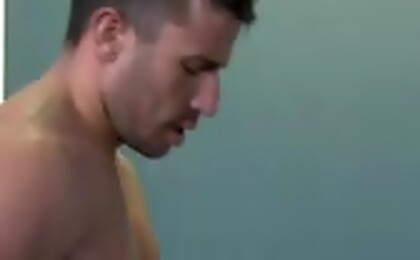 Turned on by the glory hole, Logan goes for the real hole. 