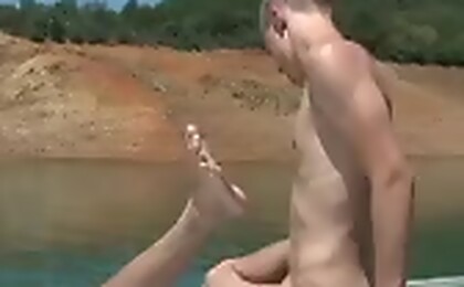 On The Boat, Kyler Lays Down And Patrick Screws His Hot Hole