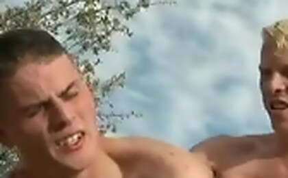 The Two Studs Pulls Over To Play Naughty Games In The Bushes