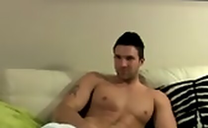 The very sexy Trystan Bull poses for our cameras on the set
