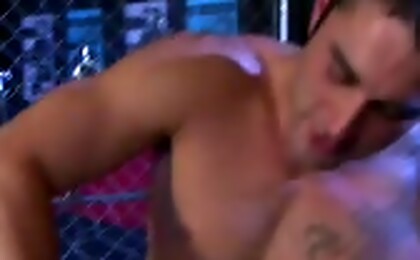 These two guys are rubbing, stroking, sucking and fucking. 